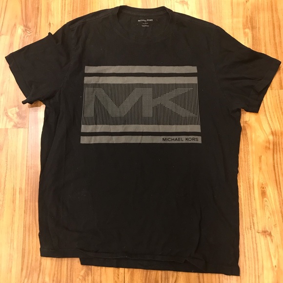 Michael Kors black t-shirt with logo graphic - Picture 1 of 2